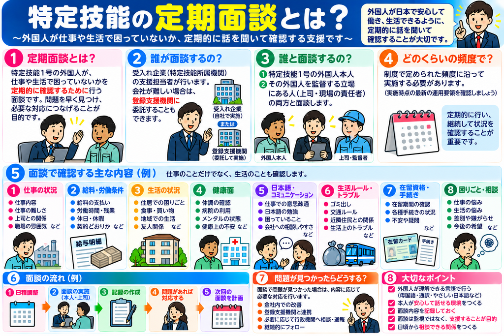 特定技能の定期面談